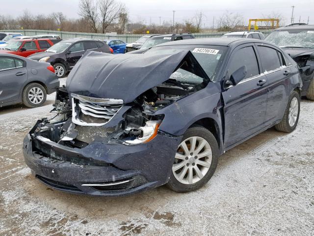 1C3CCBBB4DN701250 - 2013 CHRYSLER 200 TOURIN BLUE photo 2