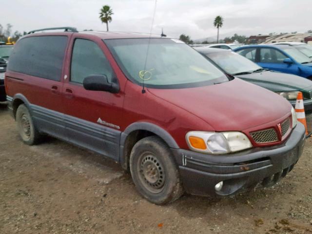 1GMDU03E94D148445 - 2004 PONTIAC MONTANA RED photo 1