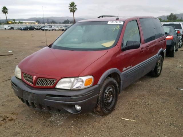 1GMDU03E94D148445 - 2004 PONTIAC MONTANA RED photo 2