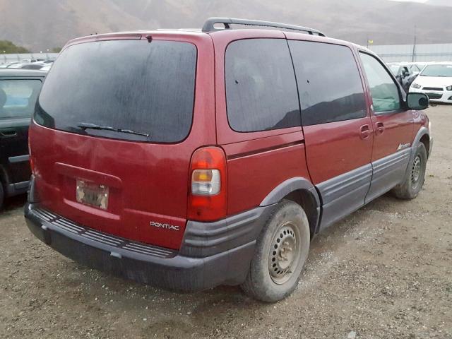 1GMDU03E94D148445 - 2004 PONTIAC MONTANA RED photo 4