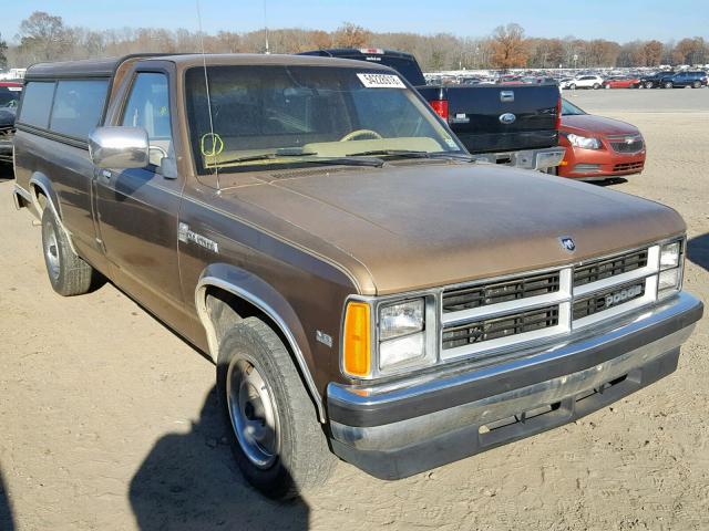 1B7GL26X1KS039919 - 1989 DODGE DAKOTA BROWN photo 1