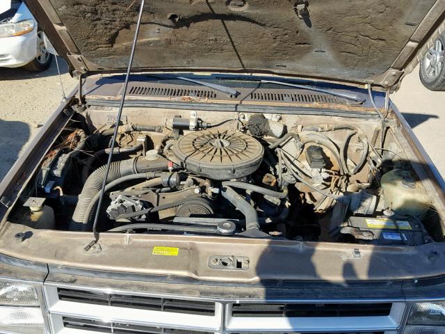 1B7GL26X1KS039919 - 1989 DODGE DAKOTA BROWN photo 7