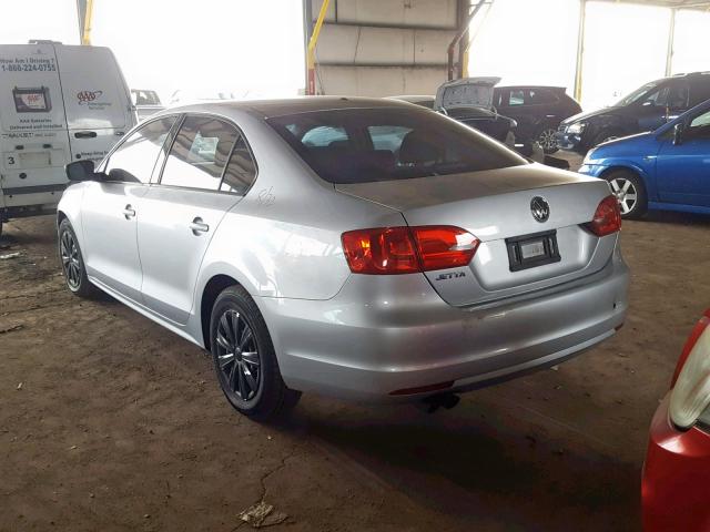 3VW2K7AJ5EM317986 - 2014 VOLKSWAGEN JETTA BASE 灰色 照片 3