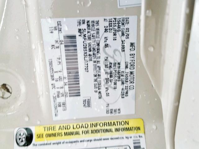 5LMFU285X5LJ17707 - 2005 LINCOLN NAVIGATOR Bej foto 10