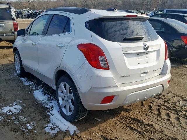 KL4CJCSB1FB266614 - 2015 BUICK ENCORE WHITE photo 3