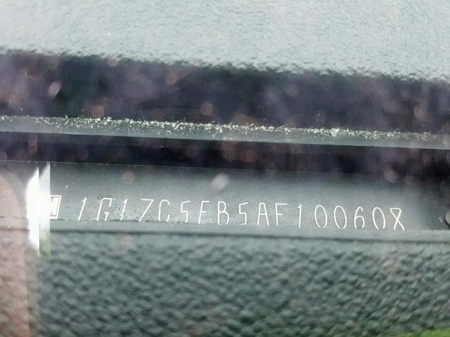 1G1ZC5EB5AF100608 - 2010 CHEVROLET MALIBU 1LT BLACK photo 10