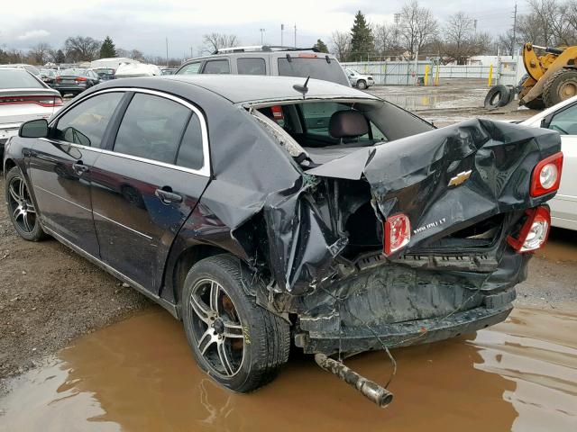 1G1ZC5EB5AF100608 - 2010 CHEVROLET MALIBU 1LT BLACK photo 3