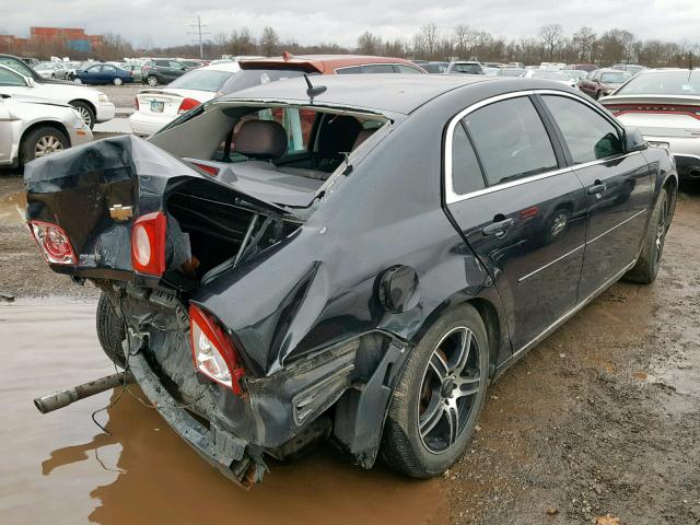 1G1ZC5EB5AF100608 - 2010 CHEVROLET MALIBU 1LT BLACK photo 4