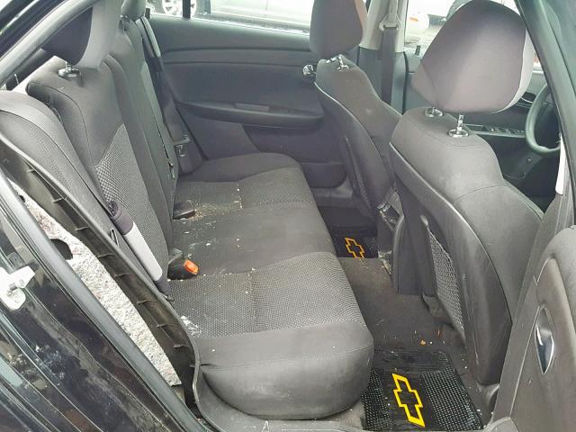 1G1ZC5EB5AF100608 - 2010 CHEVROLET MALIBU 1LT BLACK photo 6