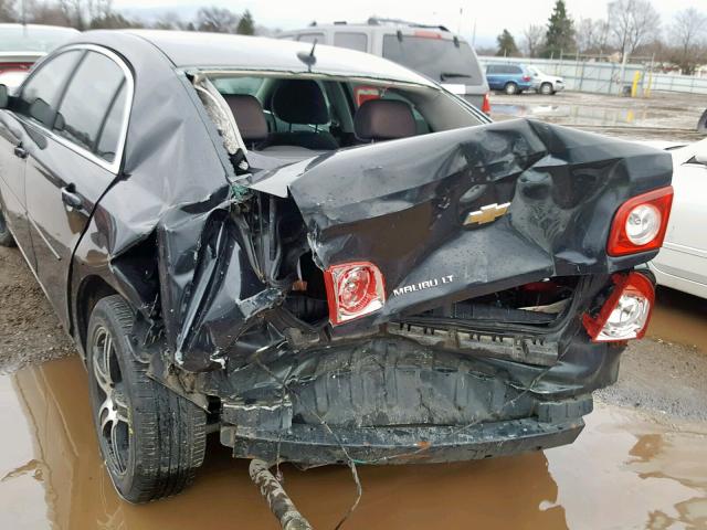 1G1ZC5EB5AF100608 - 2010 CHEVROLET MALIBU 1LT BLACK photo 9