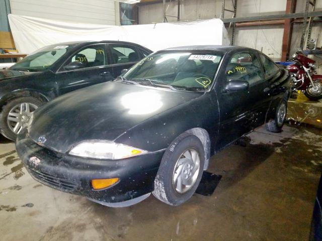 1G1JC1246X7141733 - 1999 CHEVROLET CAVALIER B BLACK photo 2