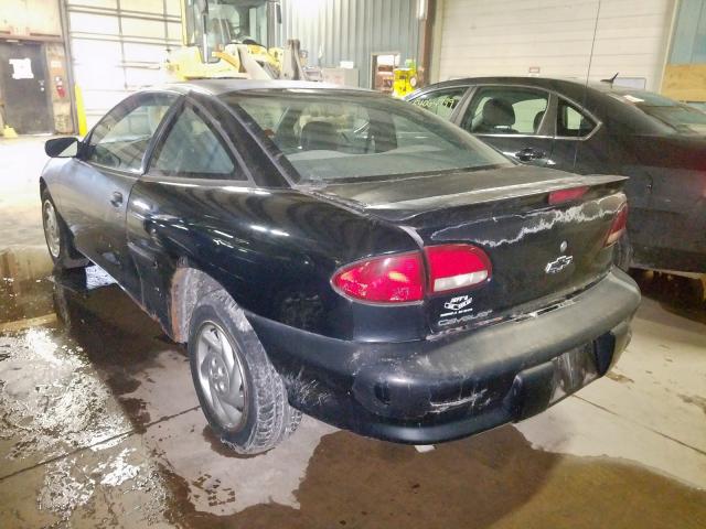 1G1JC1246X7141733 - 1999 CHEVROLET CAVALIER B BLACK photo 3