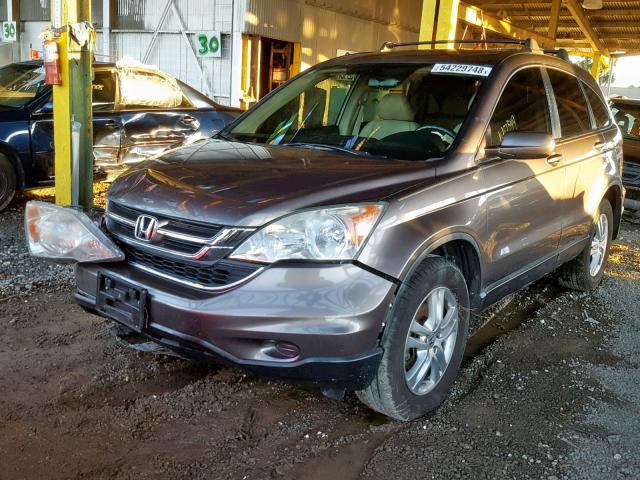 5J6RE3H74BL019982 - 2011 HONDA CR-V EXL BROWN photo 2