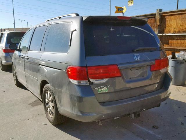 5FNRL38758B109570 - 2008 HONDA ODYSSEY EX ნაცრისფერი ფოტო 3