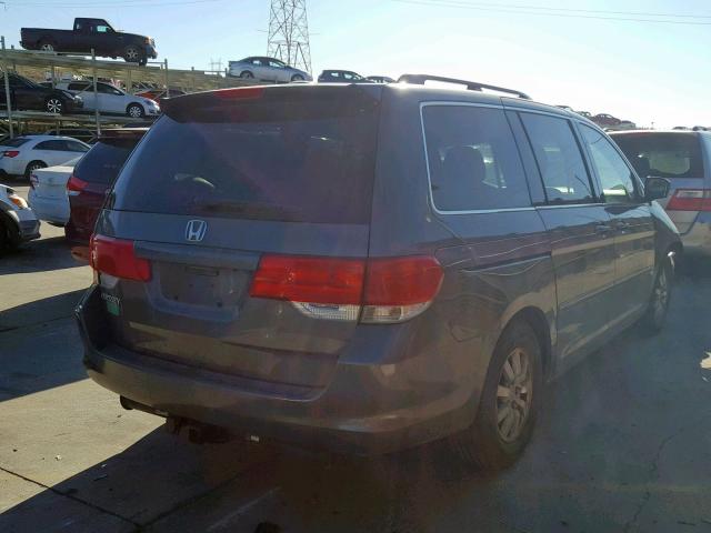 5FNRL38758B109570 - 2008 HONDA ODYSSEY EX ნაცრისფერი ფოტო 4
