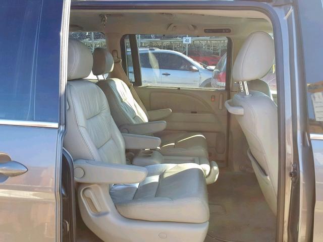 5FNRL38758B109570 - 2008 HONDA ODYSSEY EX ნაცრისფერი ფოტო 6