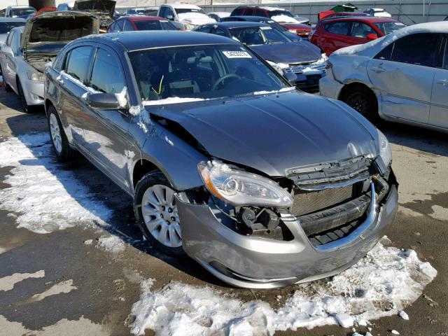 1C3CCBAB1CN319919 - 2012 CHRYSLER 200 LX GRAY photo 1