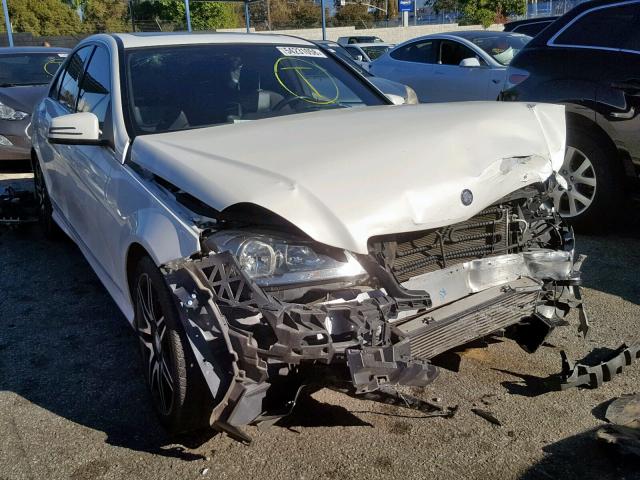 WDDGF4HB2ER317989 - 2014 MERCEDES-BENZ C 250 WHITE photo 1