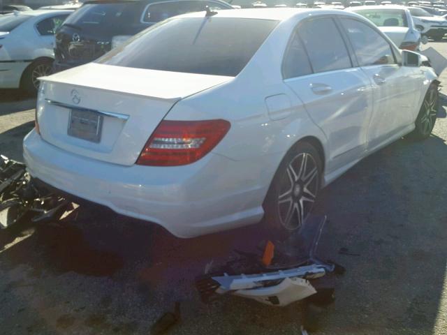 WDDGF4HB2ER317989 - 2014 MERCEDES-BENZ C 250 WHITE photo 4