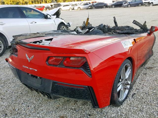 1G1YJ3D7XE5111702 - 2014 CHEVROLET CORVETTE S RED photo 4