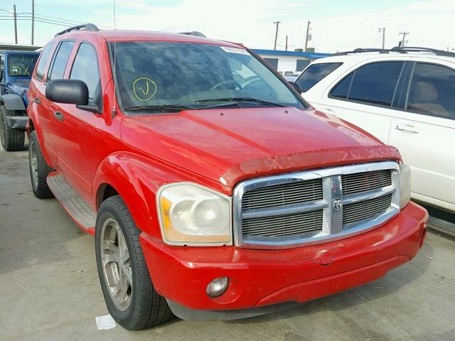 1D4HD48D14F179144 - 2004 DODGE DURANGO SL RED photo 1