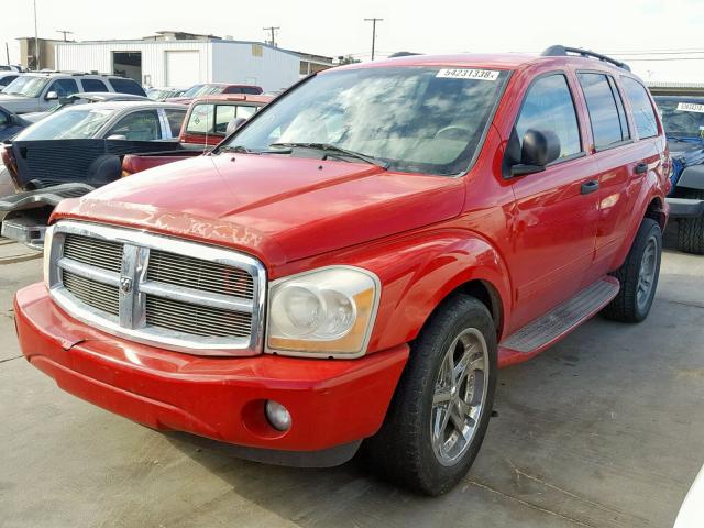 1D4HD48D14F179144 - 2004 DODGE DURANGO SL RED photo 2