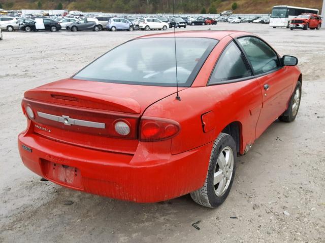 1G1JF12F237117772 - 2003 CHEVROLET CAVALIER L RED photo 4