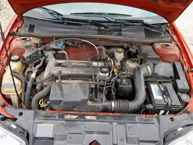 1G1JF12F237117772 - 2003 CHEVROLET CAVALIER L RED photo 7