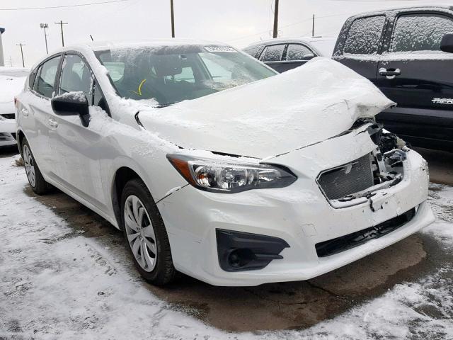 4S3GTAA6XJ3716192 - 2018 SUBARU IMPREZA WHITE photo 1