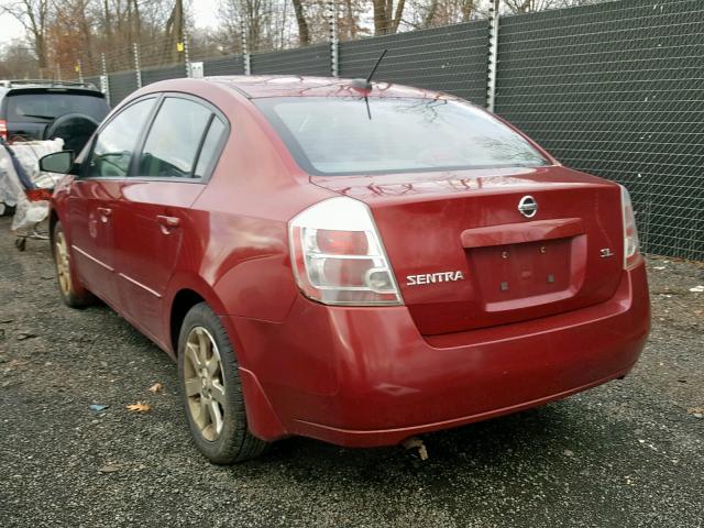 3N1AB61E78L729092 - 2008 NISSAN SENTRA 2.0 MAROON photo 3