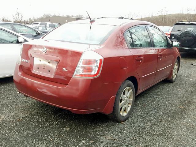 3N1AB61E78L729092 - 2008 NISSAN SENTRA 2.0 MAROON photo 4