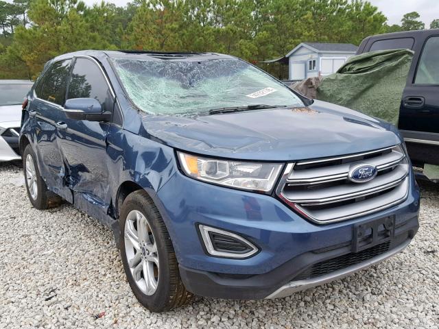 2FMPK3K81JBC26606 - 2018 FORD EDGE TITAN BLUE photo 1