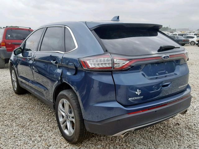 2FMPK3K81JBC26606 - 2018 FORD EDGE TITAN BLUE photo 3