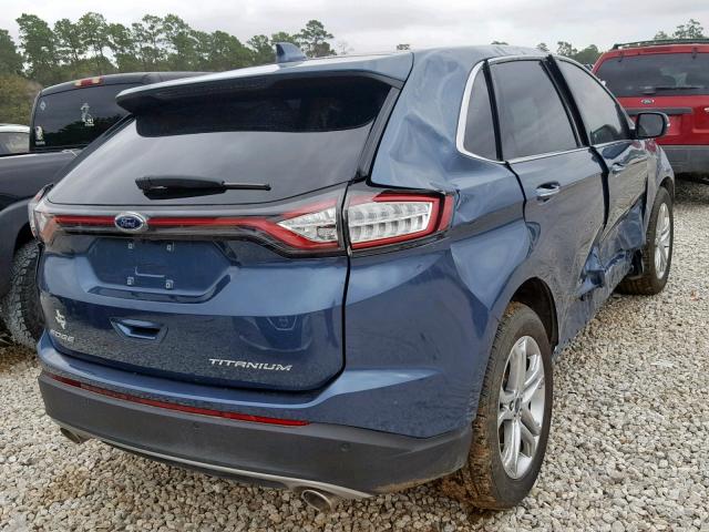 2FMPK3K81JBC26606 - 2018 FORD EDGE TITAN BLUE photo 4