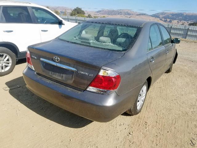 4T1BE32K95U618391 - 2005 TOYOTA CAMRY LE GRAY photo 4