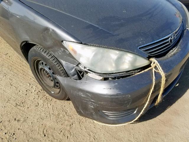 4T1BE32K95U618391 - 2005 TOYOTA CAMRY LE GRAY photo 9