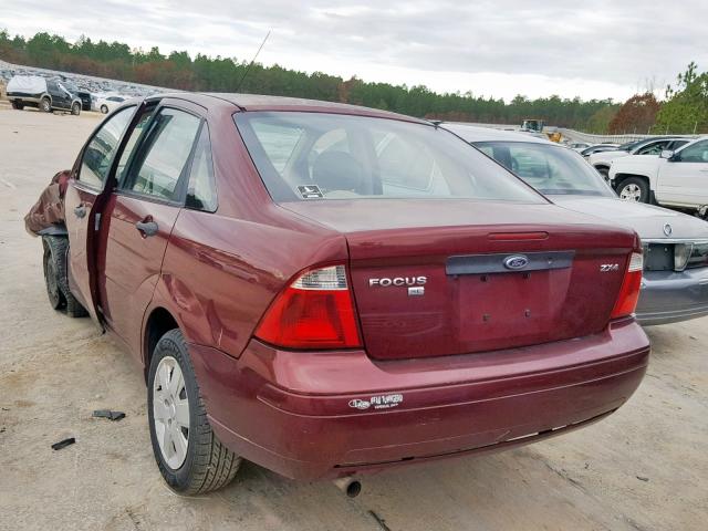 1FAHP34NX6W239752 - 2006 FORD FOCUS ZX4 RED photo 3