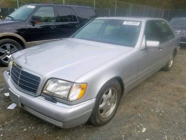 WDBGA43G9VA331400 - 1997 MERCEDES-BENZ S 420 SILVER photo 2