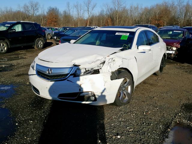 19UUA9F54DA003474 - 2013 ACURA TL TECH WHITE photo 2