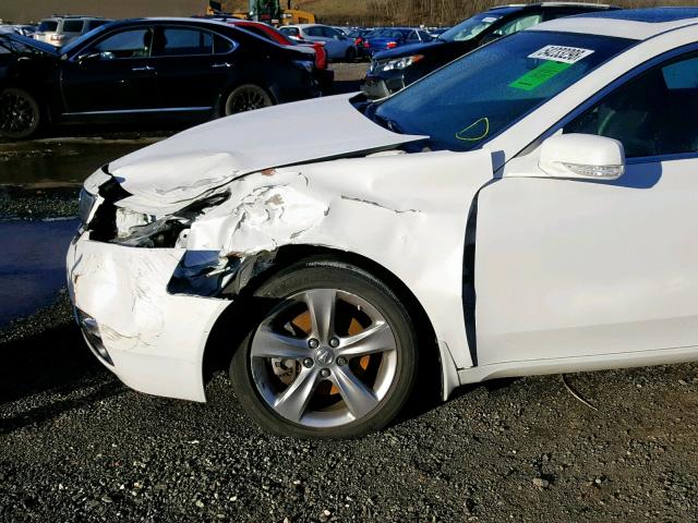 19UUA9F54DA003474 - 2013 ACURA TL TECH WHITE photo 9