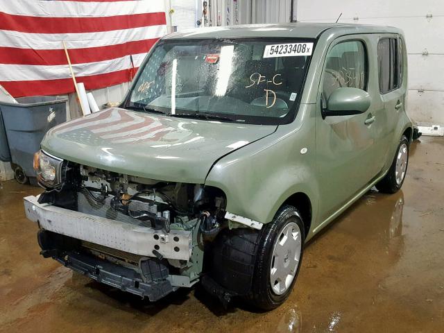 JN8AZ2KR9AT155846 - 2010 NISSAN CUBE BASE GREEN photo 2