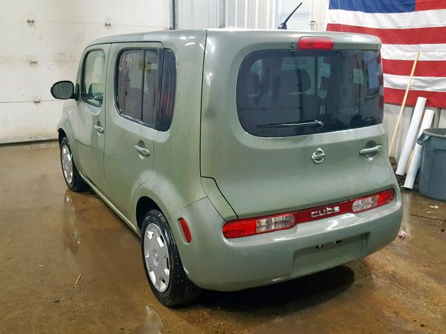 JN8AZ2KR9AT155846 - 2010 NISSAN CUBE BASE GREEN photo 3