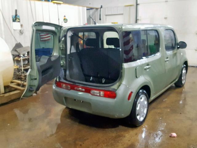 JN8AZ2KR9AT155846 - 2010 NISSAN CUBE BASE GREEN photo 4