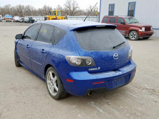 JM1BK343571633607 - 2007 MAZDA 3 HATCHBAC BLUE photo 3