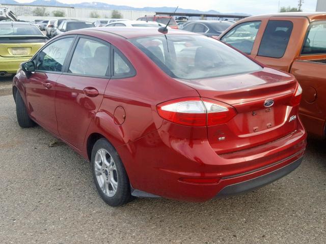 3FADP4BJ4EM151850 - 2014 FORD FIESTA SE RED photo 3