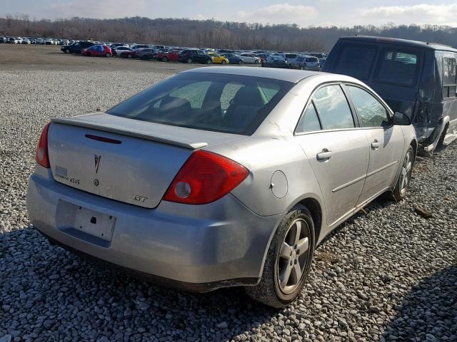 1G2ZH57N884129160 - 2008 PONTIAC G6 GT SILVER photo 4