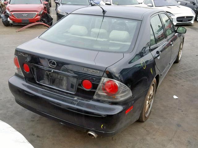 JTHBD192640089522 - 2004 LEXUS IS 300 BLACK photo 4