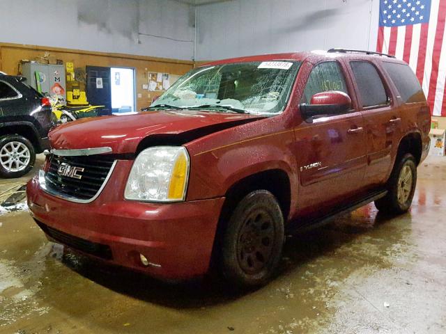 1GKFK130X7R197467 - 2007 GMC YUKON BURGUNDY photo 2