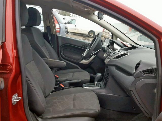 3FADP4BJ8DM219291 - 2013 FORD FIESTA SE RED photo 5