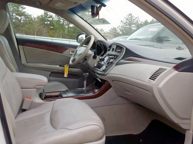4T1BK3DB7BU432026 - 2011 TOYOTA AVALON BAS Ақ фото 5